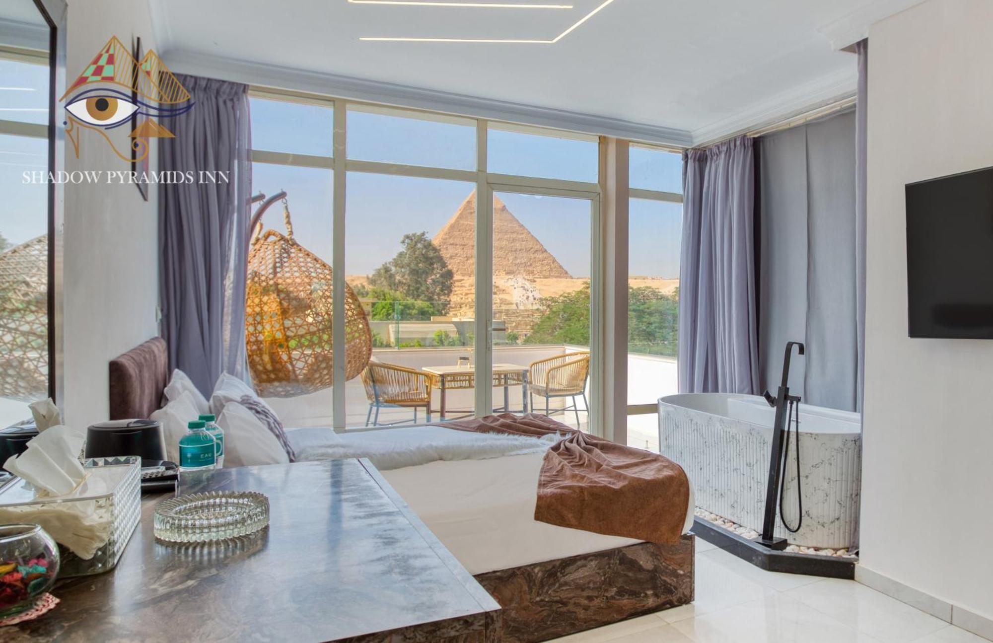 Shadow Pyramids Suites And Jacuzzi Kafret el-Gabal Dış mekan fotoğraf